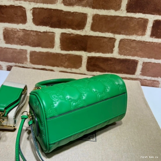 Firstbag ru top leather matelassé GG handle bag GUCCI 0814